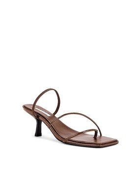 Tony Bianco Ruma Strappy Square-Toe Kitten Heel Sandal